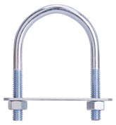 ProSource LR346 U-Bolt, 5/16 in Thread, 1-1/2 in L Thread, Steel, Zinc